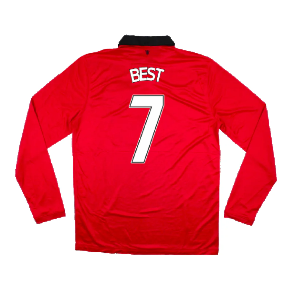 Manchester United 2013-14 Home Long Sleeve Shirt (XL) (Mint) (Best 7) - Image 2