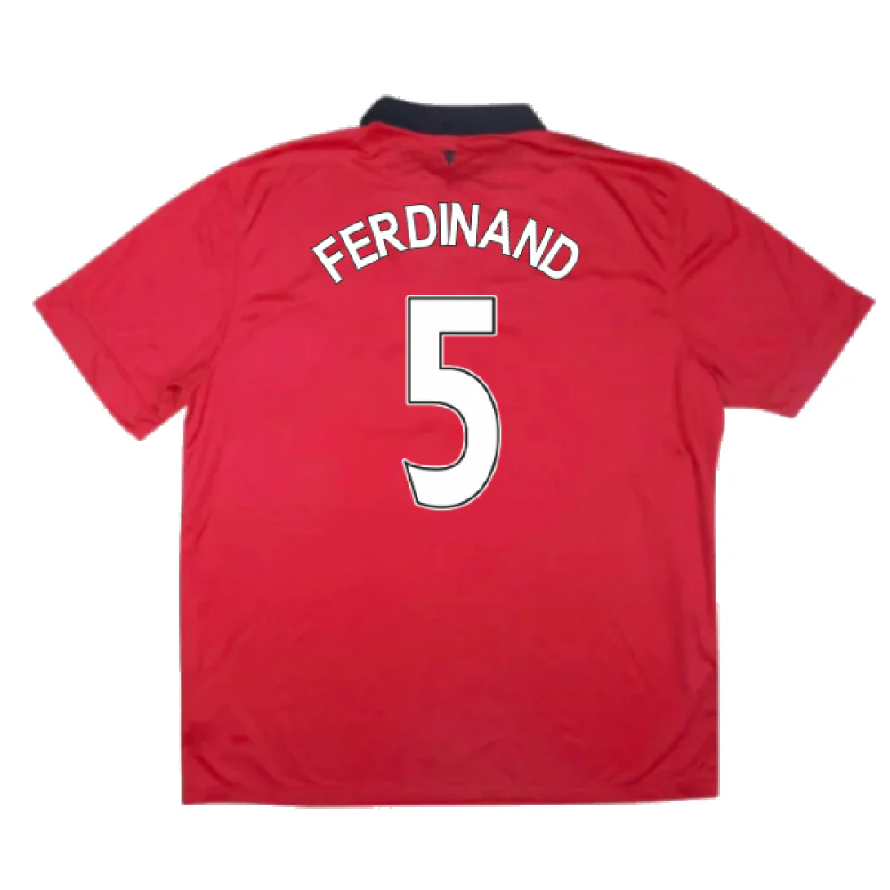 Manchester United 2013-14 Home Shirt (Small) (Very Good) (Ferdinand 5) - Image 2