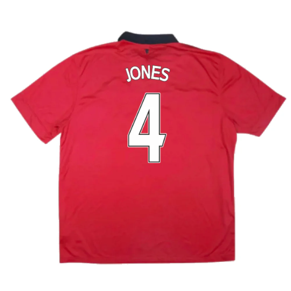 Manchester United 2013-14 Home (XL) (Excellent) (Jones 4) - Image 2