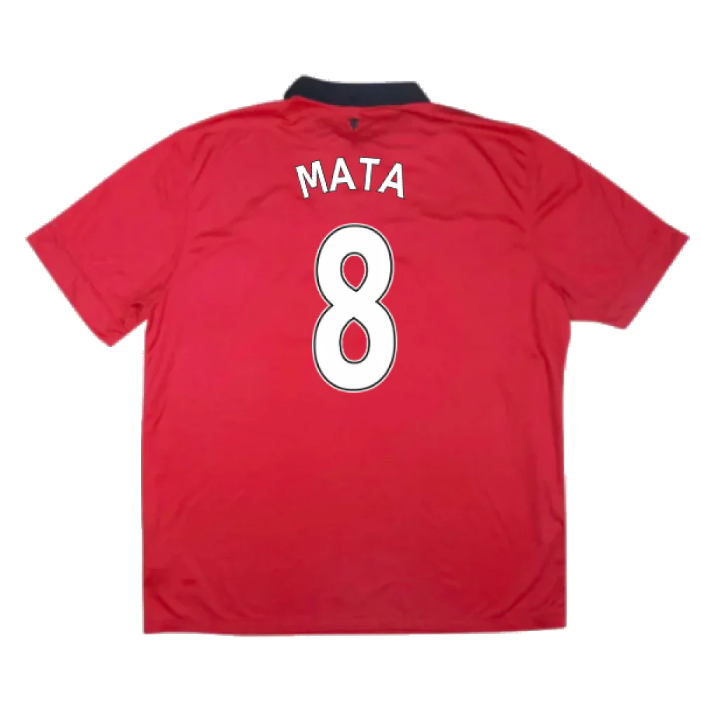 Manchester United 2013-14 Home (XL) (Excellent) (Mata 8) - Image 2