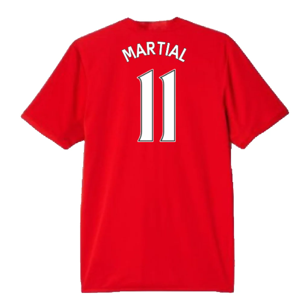 Manchester United 2016-17 Home Shirt (Womens 12) Pogba #6 (Very Good) (Martial 11) - Image 2