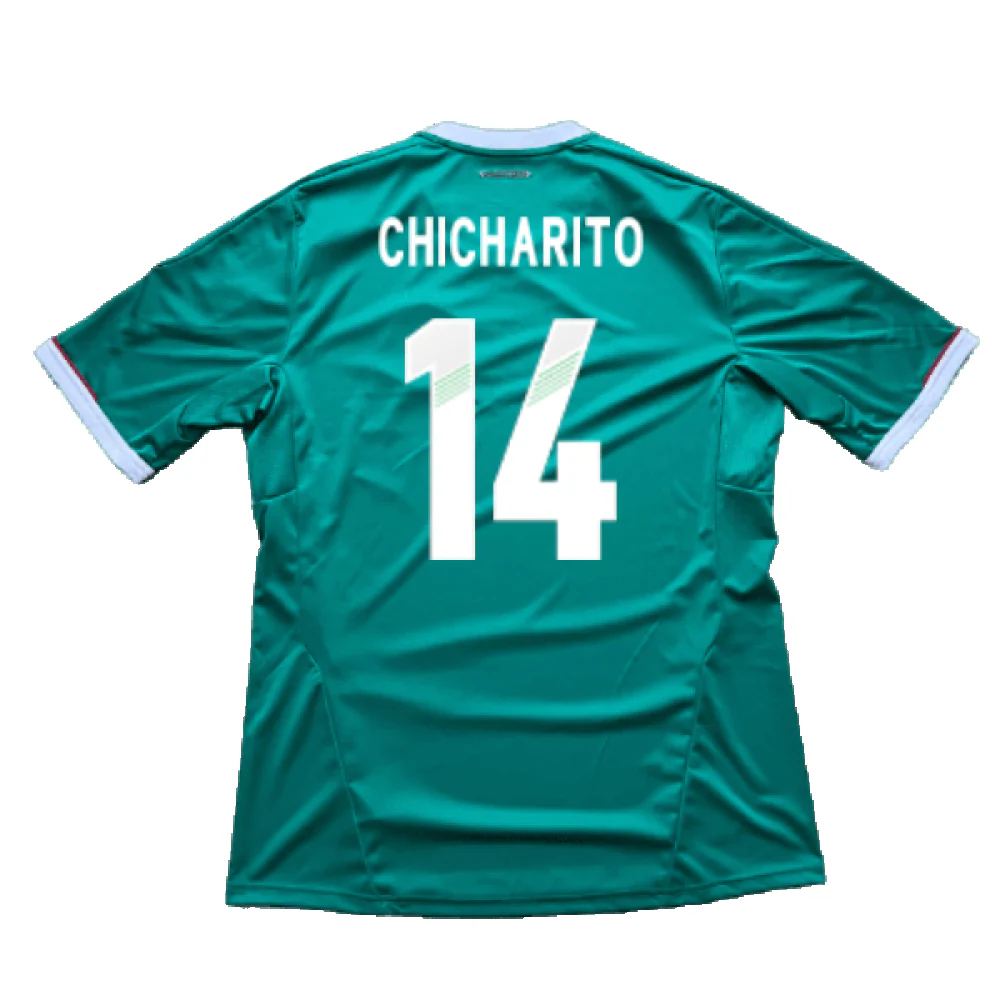 Mexico 2011-13 Home Shirt (S) (Excellent) (Chicharito 14) - Image 2