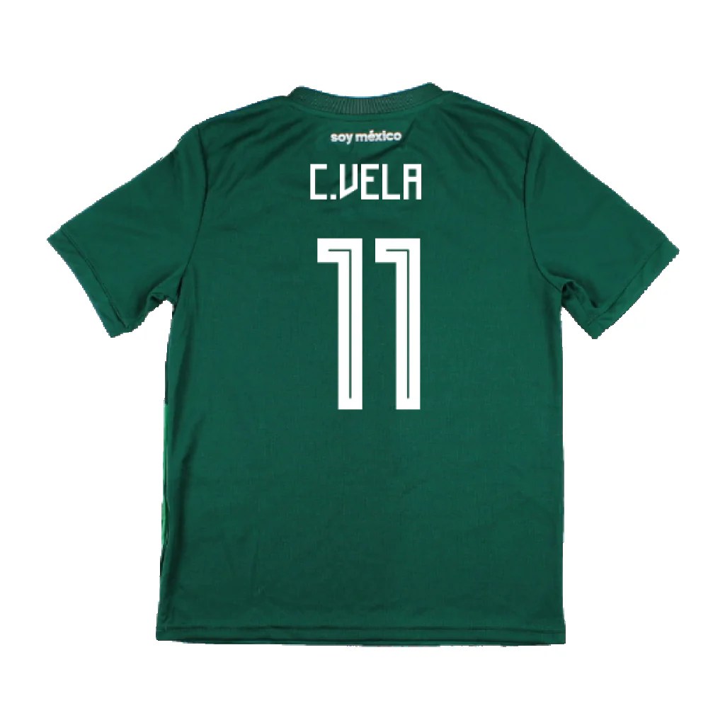 Mexico 2018-19 Home Shirt (Mint) (C.Vela 11) - Image 2