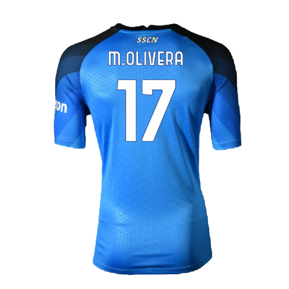 Napoli 2022-23 Home Shirt (XL) (Excellent) (M.Olivera 17) - Image 2