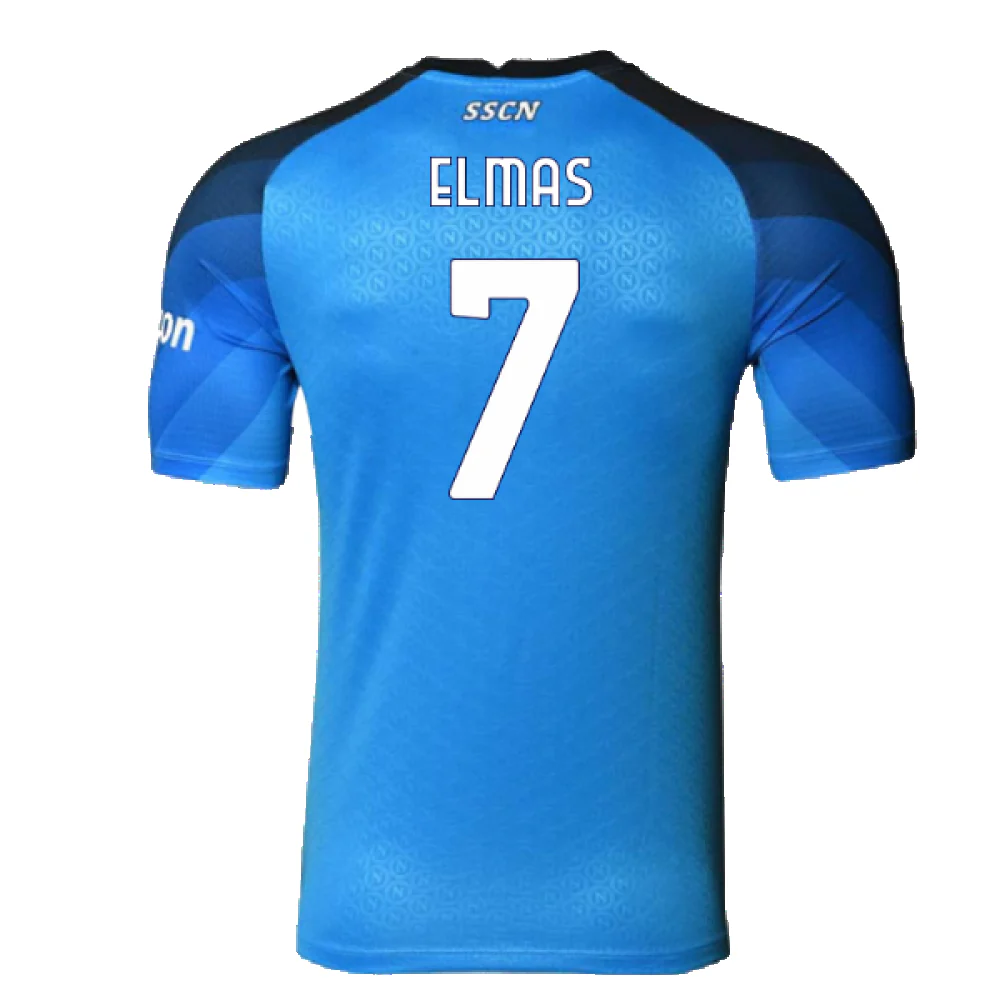 Napoli 2022-23 Player Issue Home Shirt (L) (Excellent) (Elmas 7) - Image 2