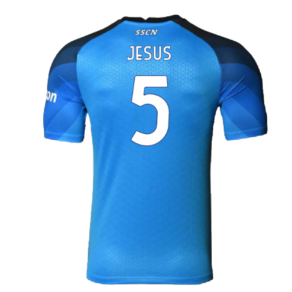 Napoli 2022-23 Player Issue Home Shirt (L) (Excellent) (Jesus 5) - Image 2