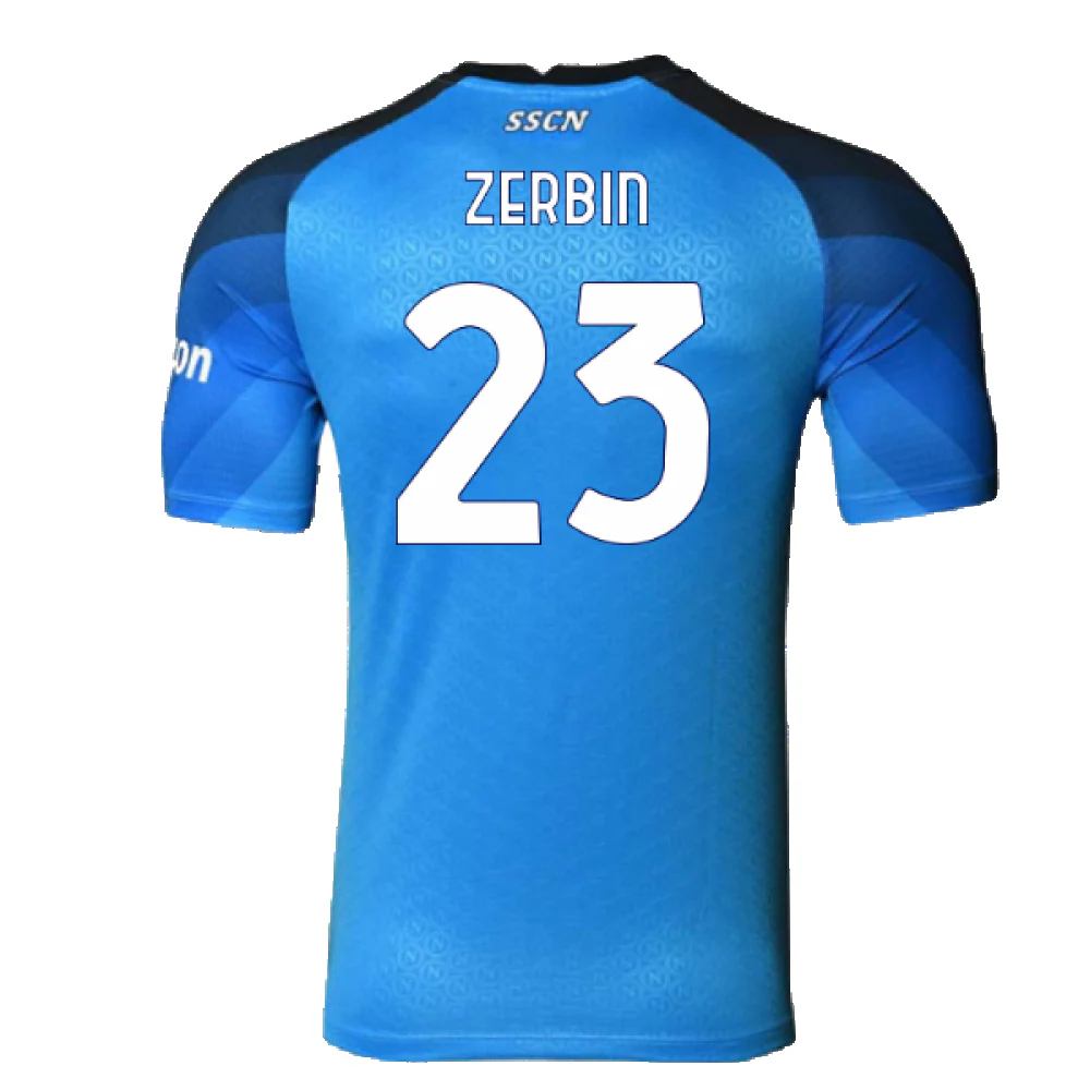 Napoli 2022-23 Player Issue Home Shirt (M) (Excellent) (Zerbin 23) - Image 2