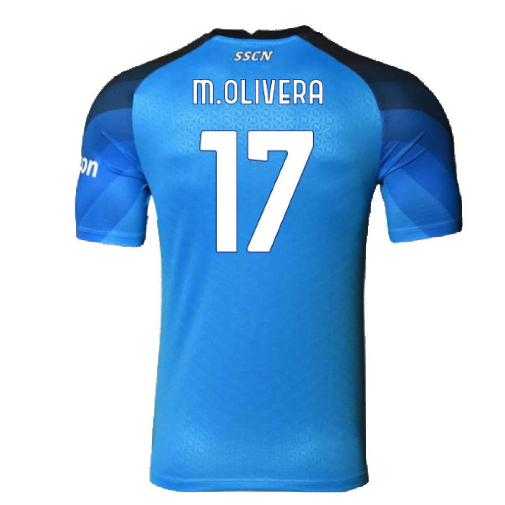 Napoli 2022-23 Player Issue Home Shirt (S) (Excellent) (M.Olivera 17) - Image 2