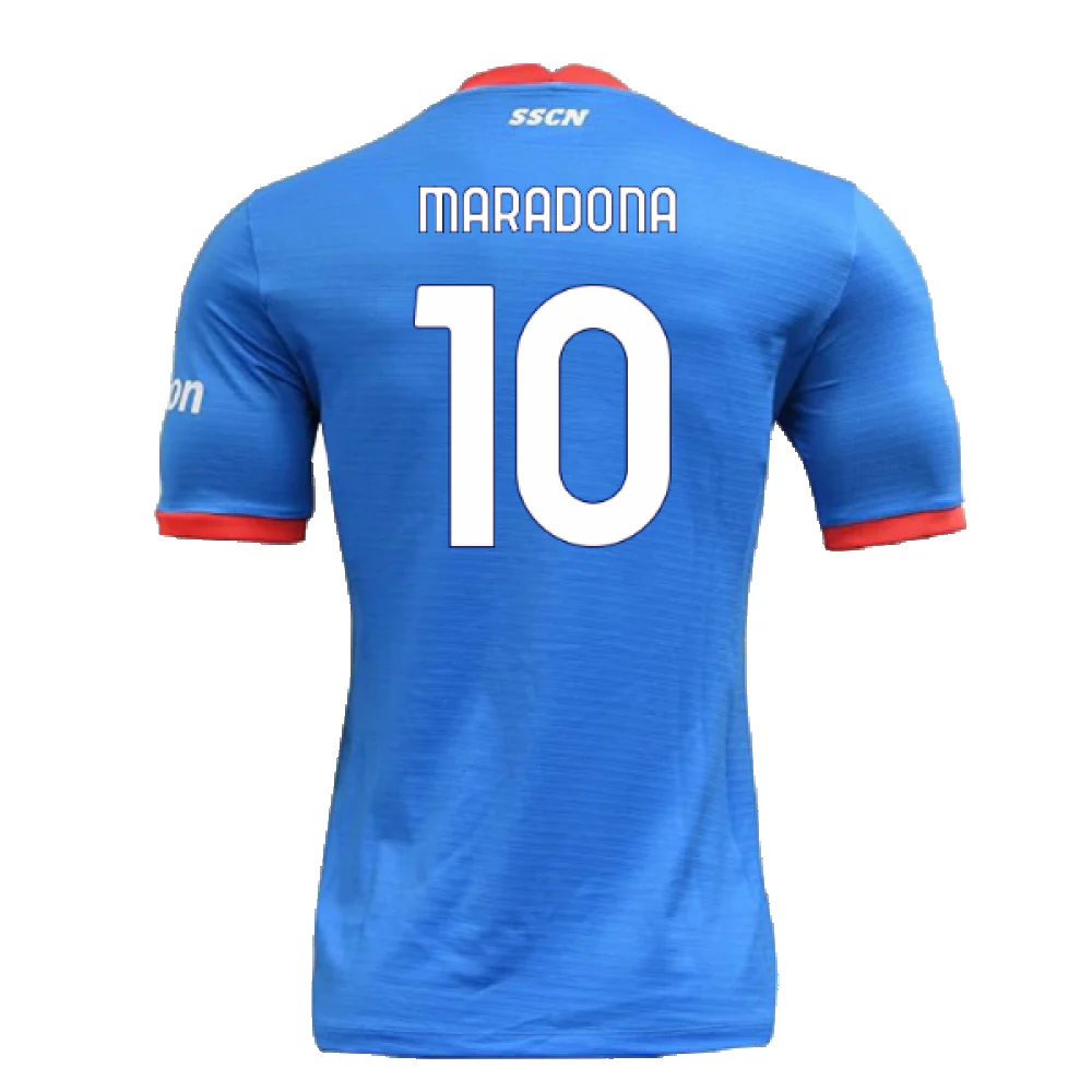 Napoli 2022-23 Special Edition Christmas Shirt (S) (Excellent) (Maradona 10) - Image 2