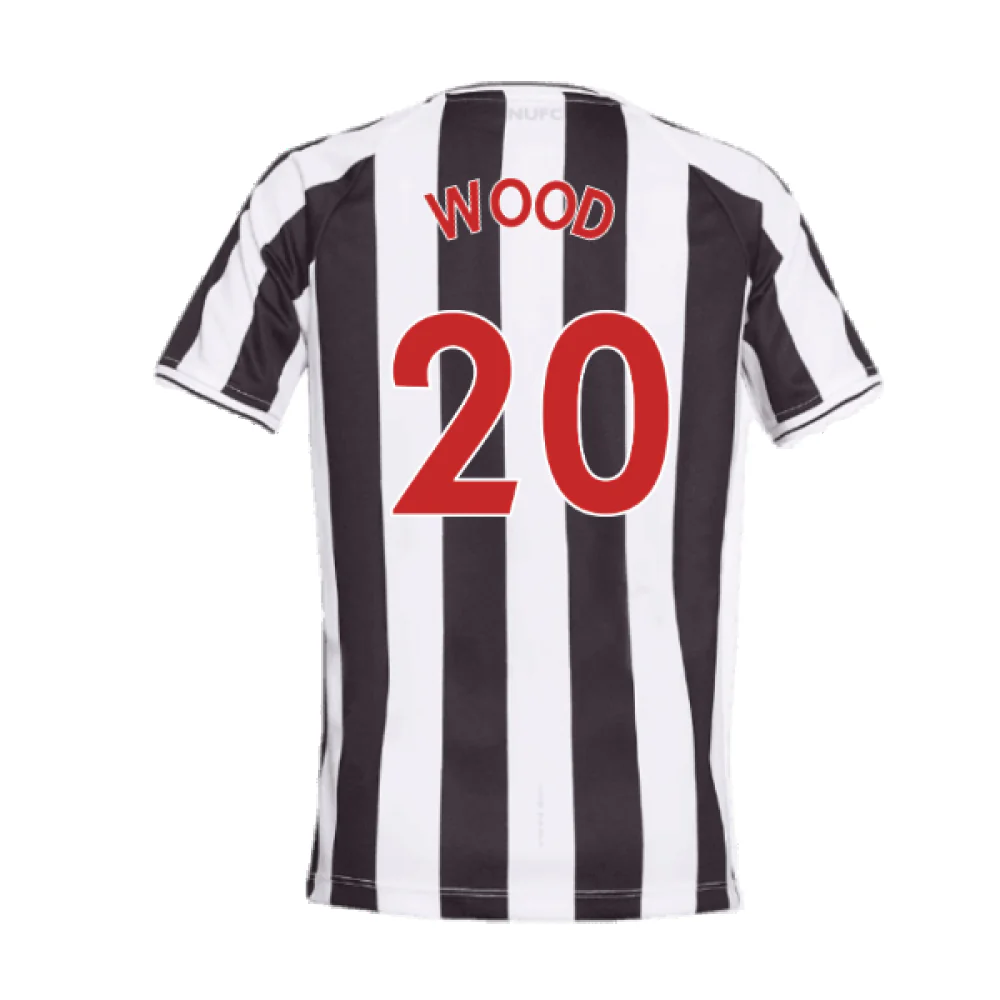 Newcastle United 2022-23 Home Shirt (Sponsorless) (M) (Excellent) (WOOD 20) - Image 2