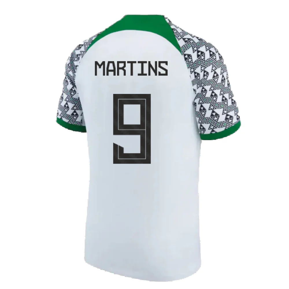 Nigeria 2021-2023 Away Shirt (L) (Excellent) (MARTINS 9) - Image 2