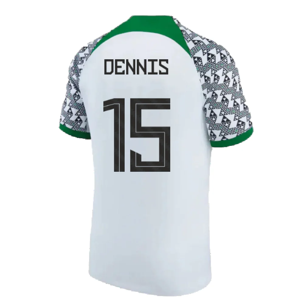 Nigeria 2021-2023 Away Shirt (M) (Excellent) (DENNIS 15) - Image 2