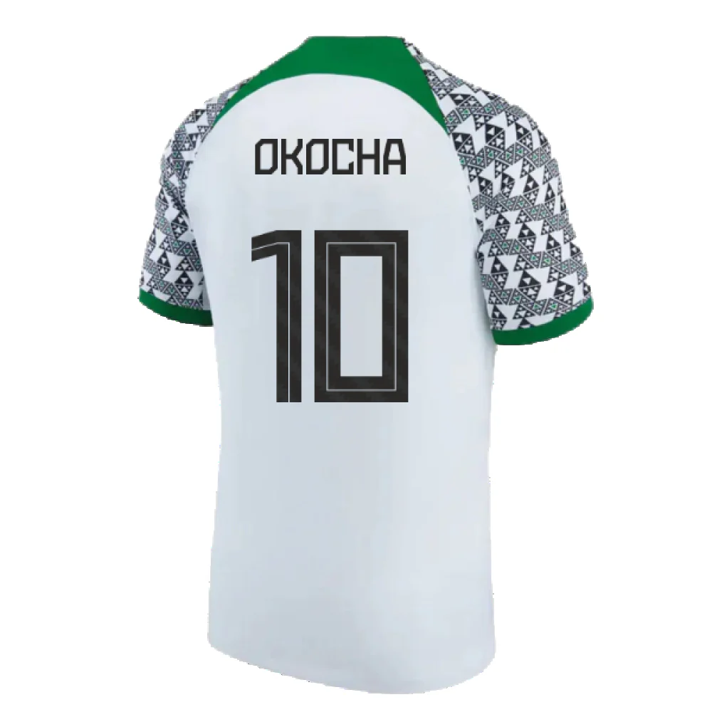 Nigeria 2021-2023 Away Shirt (M) (Excellent) (OKOCHA 10) - Image 2