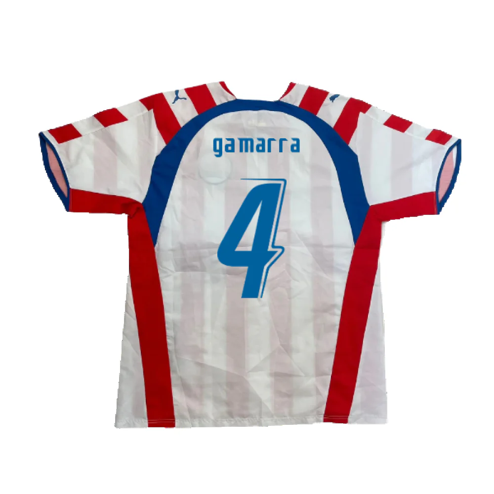 Paraguay 2006-07 Home Shirt (L) (Excellent) (GAMARRA 4) - Image 2
