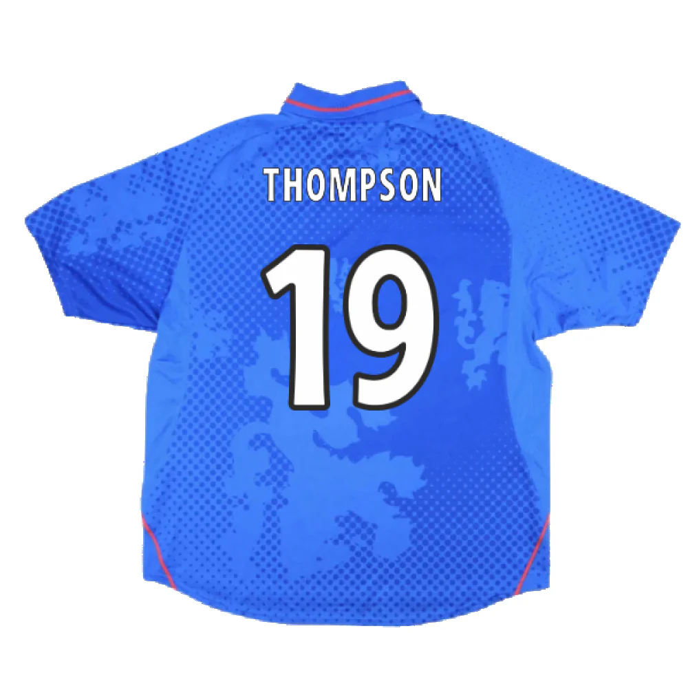 Rangers 2002-2003 Home Shirt (S) (Excellent) (Thompson 19) - Image 2
