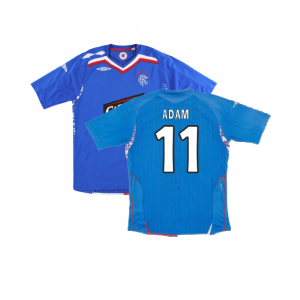 Rangers 2007-08 Home Shirt (Excellent) (Adam 11)