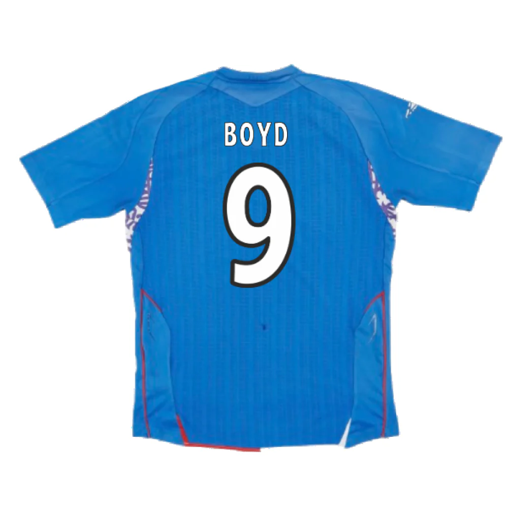 Rangers 2007-08 Home Shirt (Excellent) (Boyd 9) - Image 2