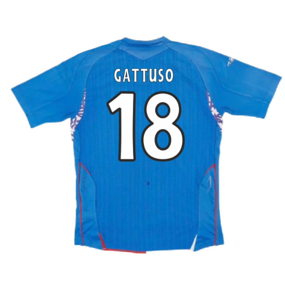 Rangers 2007-08 Home Shirt (Excellent) (GATTUSO 18) - Image 2