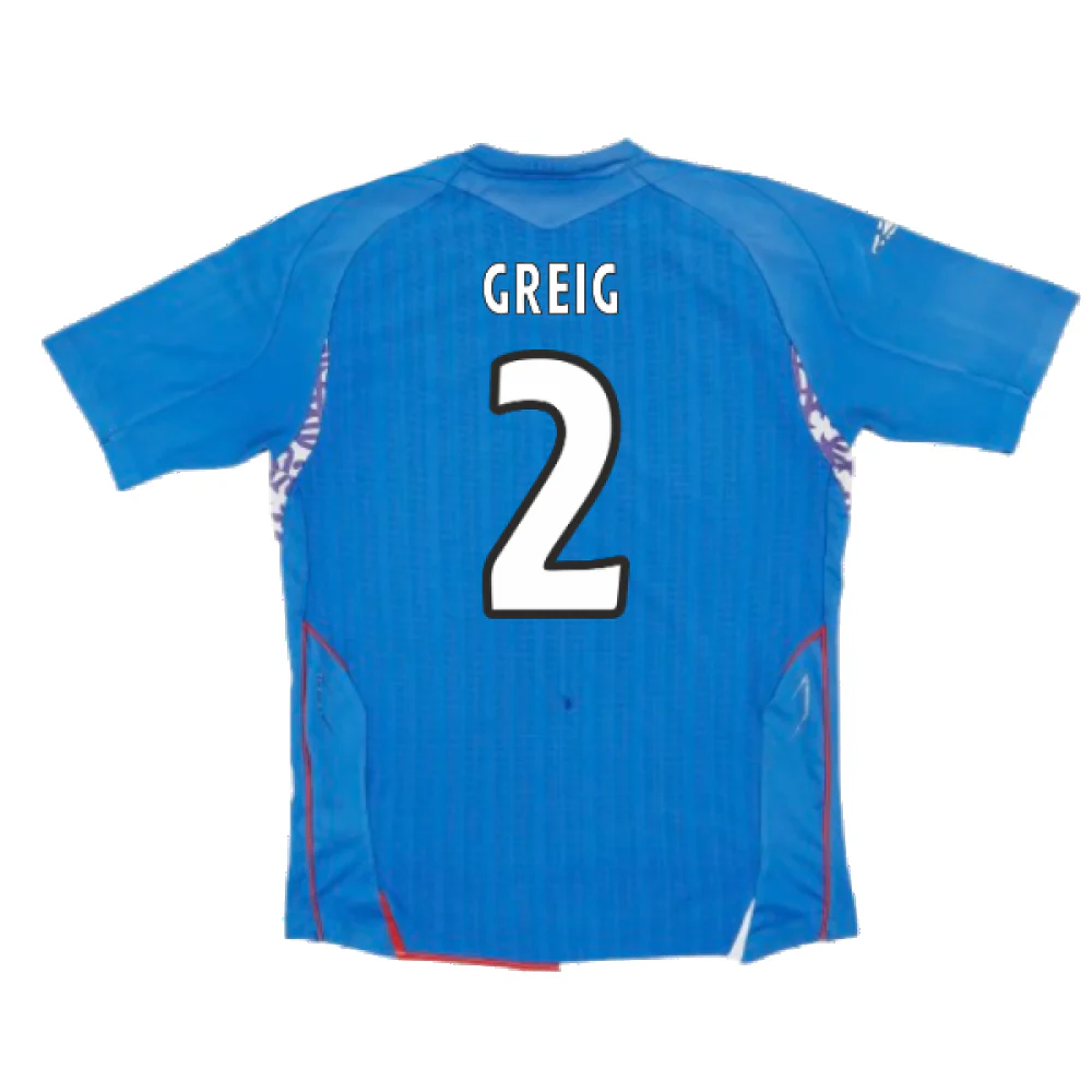 Rangers 2007-08 Home Shirt (Excellent) (GREIG 2) - Image 2