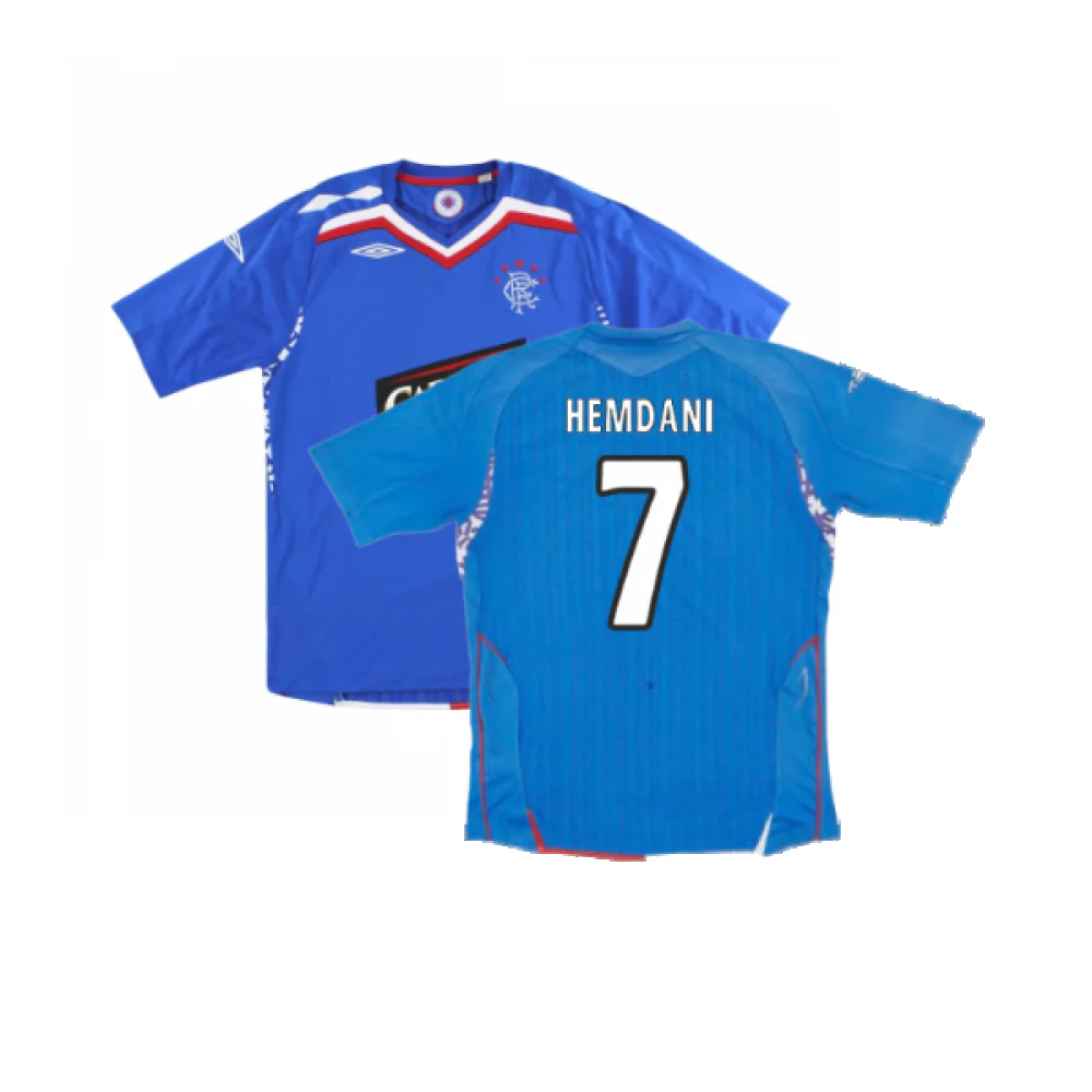 Rangers 2007-08 Home Shirt (Excellent) (Hemdani 7)