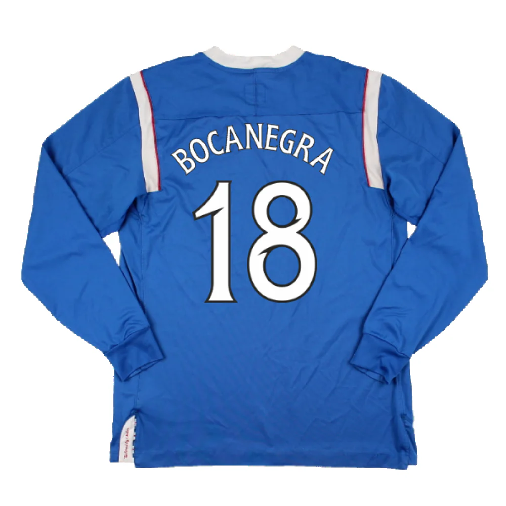 Rangers 2011-12 Home Long Sleeve Shirt (Sponsorless) (S) (Good) (Bocanegra 18) - Image 2