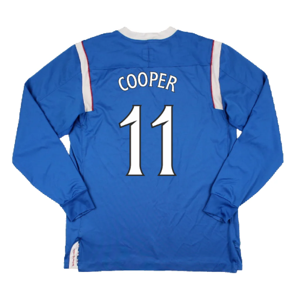 Rangers 2011-12 Home Long Sleeve Shirt (Sponsorless) (S) (Good) (Cooper 11) - Image 2