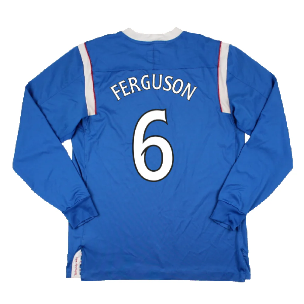Rangers 2011-12 Home Long Sleeve Shirt (Sponsorless) (S) (Good) (Ferguson 6) - Image 2