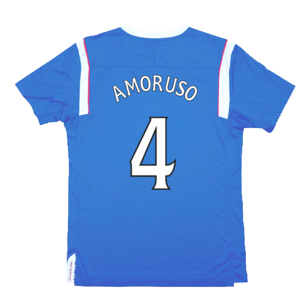 Rangers 2011-12 Home Shirt (M) (Excellent) (Amoruso 4) - Image 2