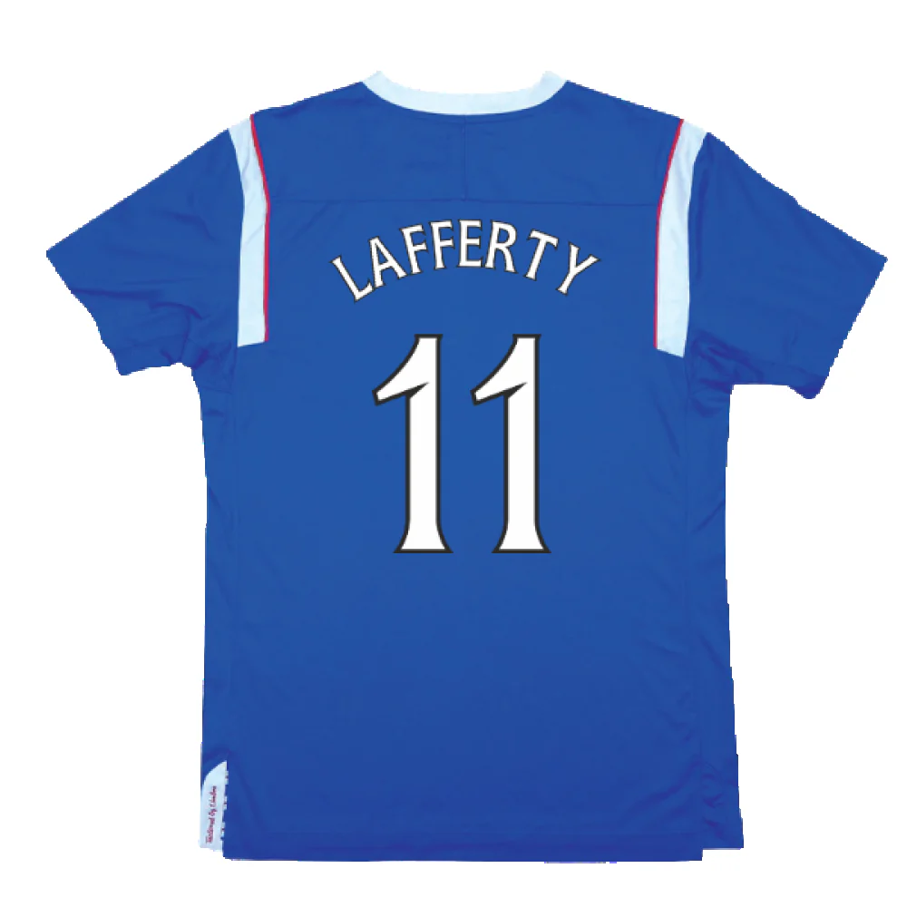 Rangers 2011-12 Home Shirt (S) (Excellent) (Lafferty 11) - Image 2