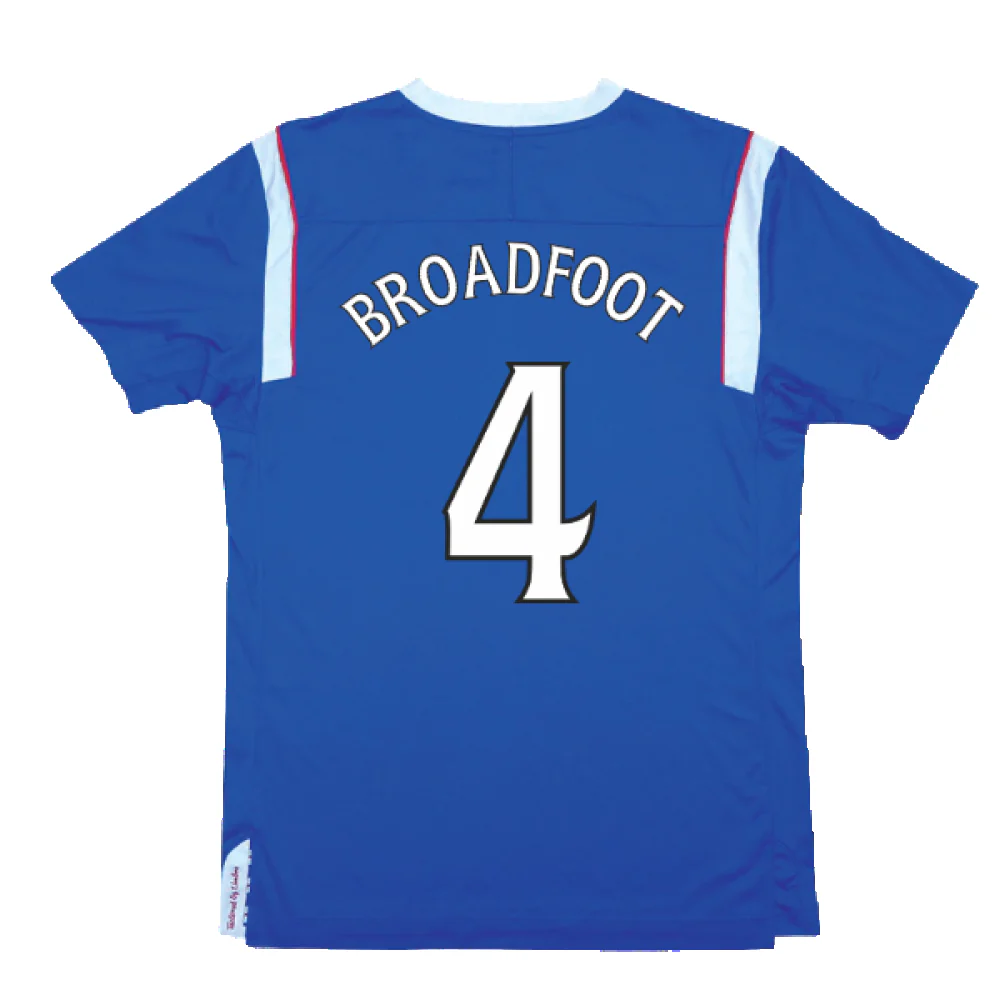Rangers 2011-12 Home Shirt (Very Good) (Broadfoot 4) - Image 2