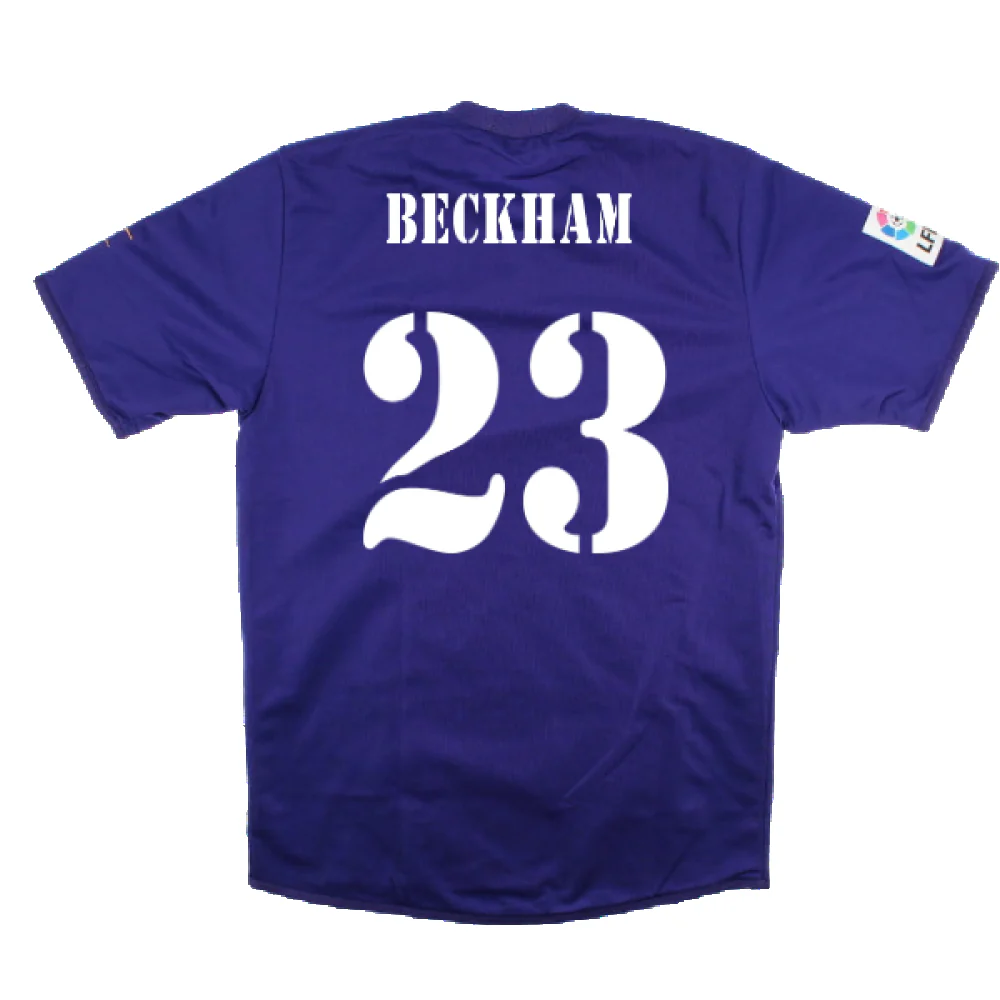 Real Madrid 2001-02 Anniversary Third Shirt (S) (Excellent) (Beckham 23) - Image 2