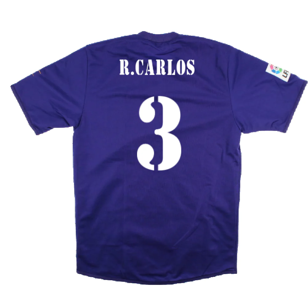 Real Madrid 2001-02 Anniversary Third Shirt (S) (Excellent) (R.Carlos 3) - Image 2