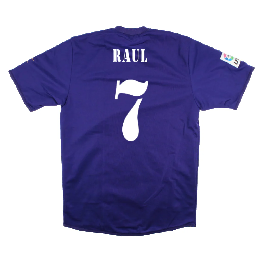 Real Madrid 2001-02 Anniversary Third Shirt (S) (Excellent) (Raul 7) - Image 2