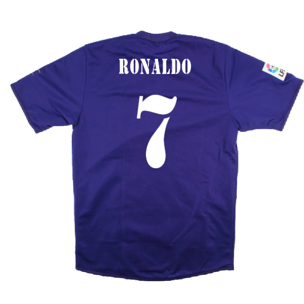 Real Madrid 2001-02 Anniversary Third Shirt (S) (Excellent) (Ronaldo 7) - Image 2