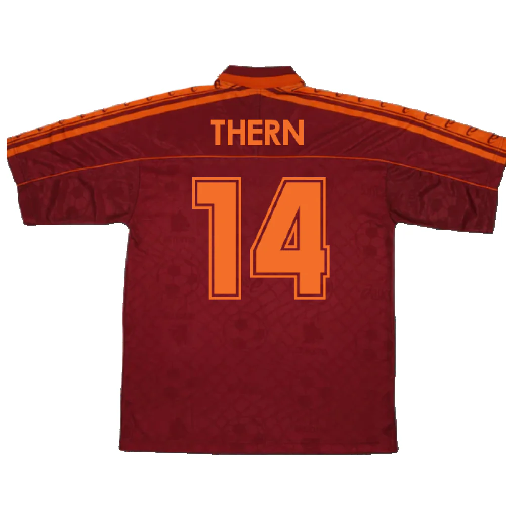 Roma 1995-96 Home Shirt (Good) (Thern 14) - Image 2