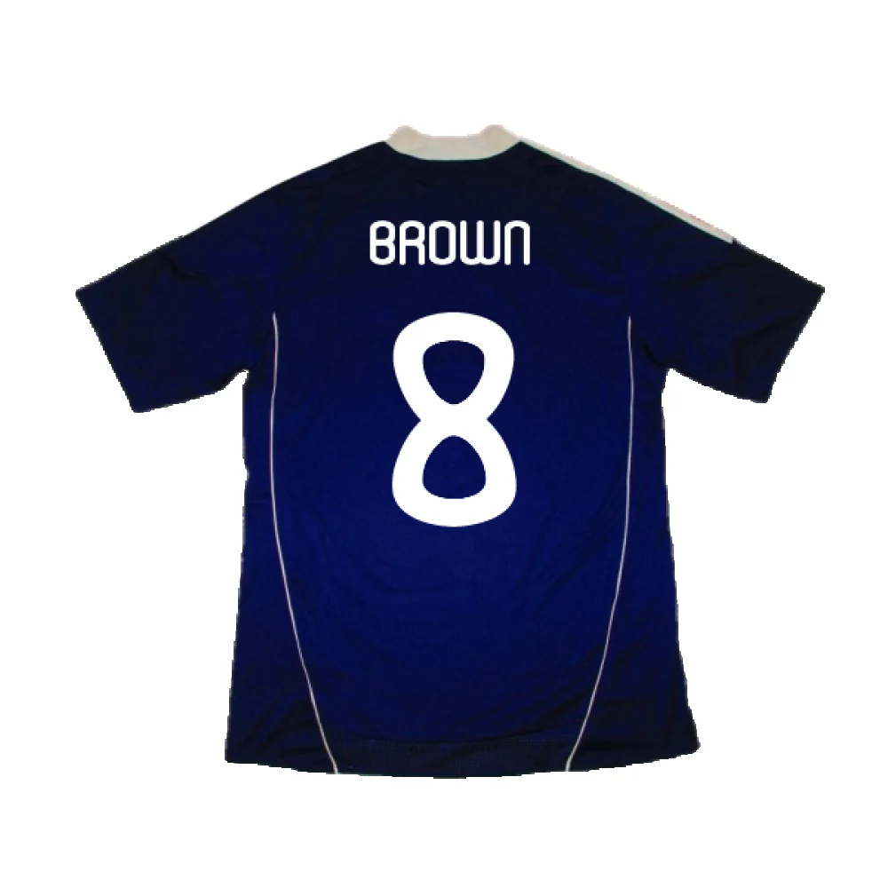 Scotland 2010-11 Home Shirt (Excellent) (Brown 8) - Image 2