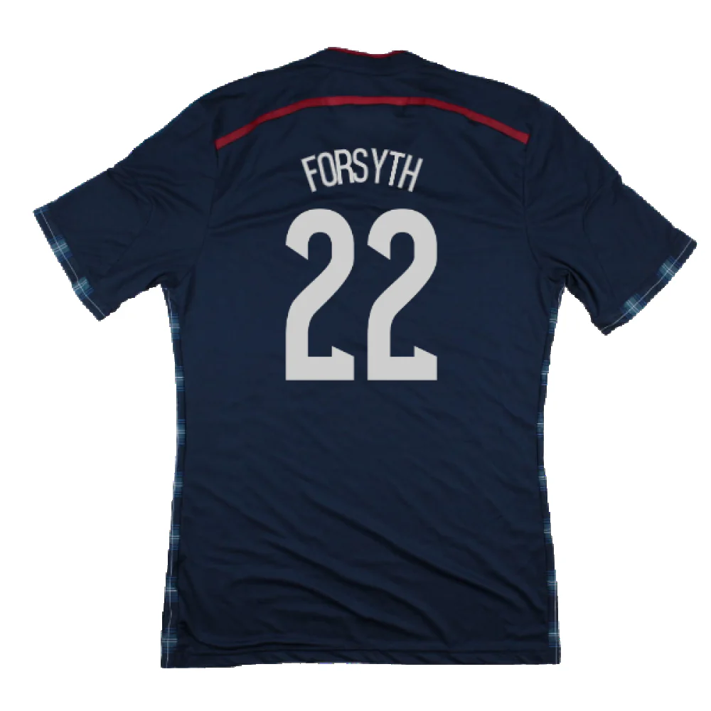 Scotland 2014-15 Player Issue Home Shirt (M) (Excellent) (Forsyth 22) - Image 2