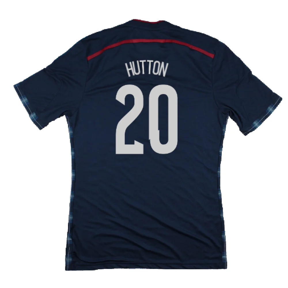 Scotland 2014-15 Player Issue Home Shirt (M) (Excellent) (Hutton 20) - Image 2