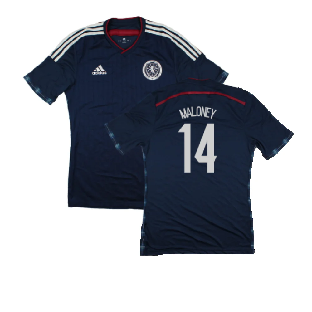 Scotland 2014-15 Player Issue Home Shirt (M) (Excellent) (Maloney 14)