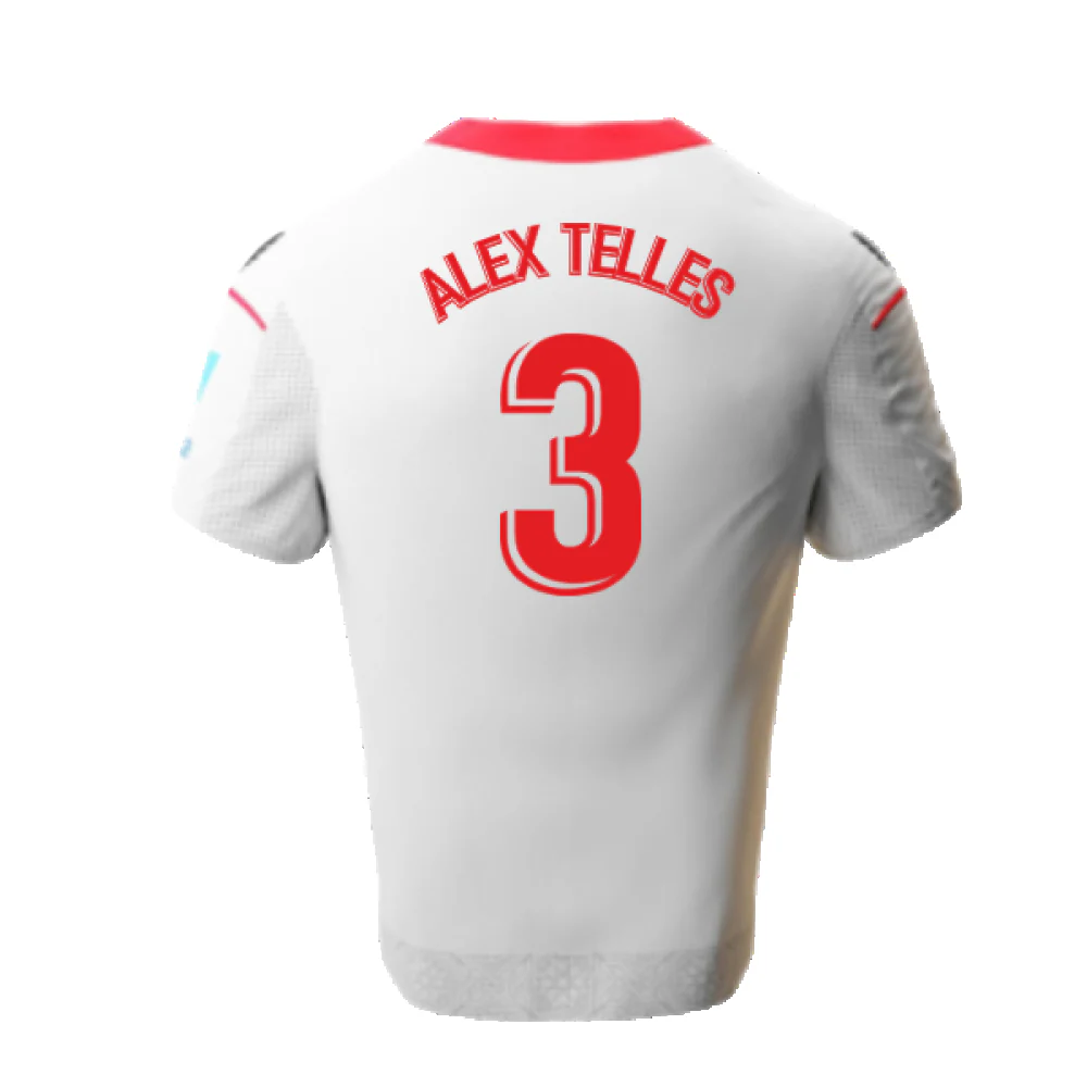 Sevilla 2022-23 Home Shirt (XXL) (Excellent) (Alex Telles 3) - Image 2