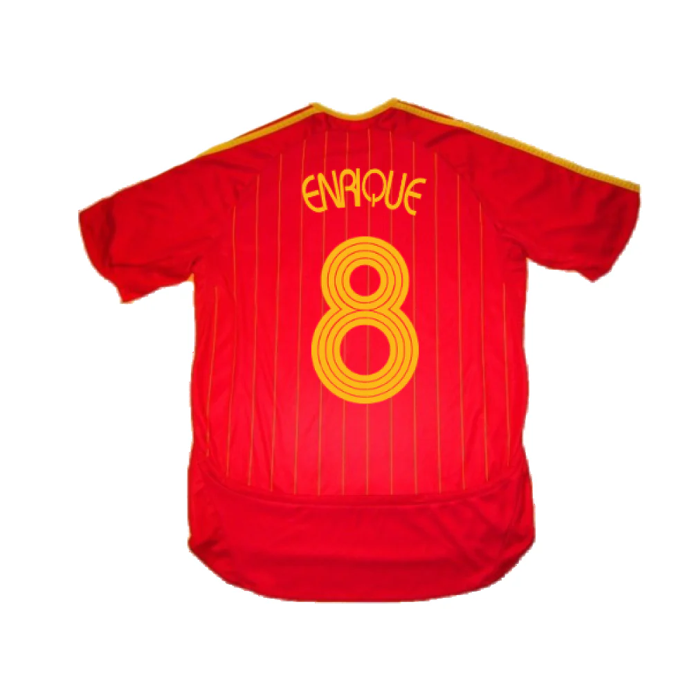 Spain 2006-08 Home Shirt (S) (Excellent) (Enrique 8) - Image 2