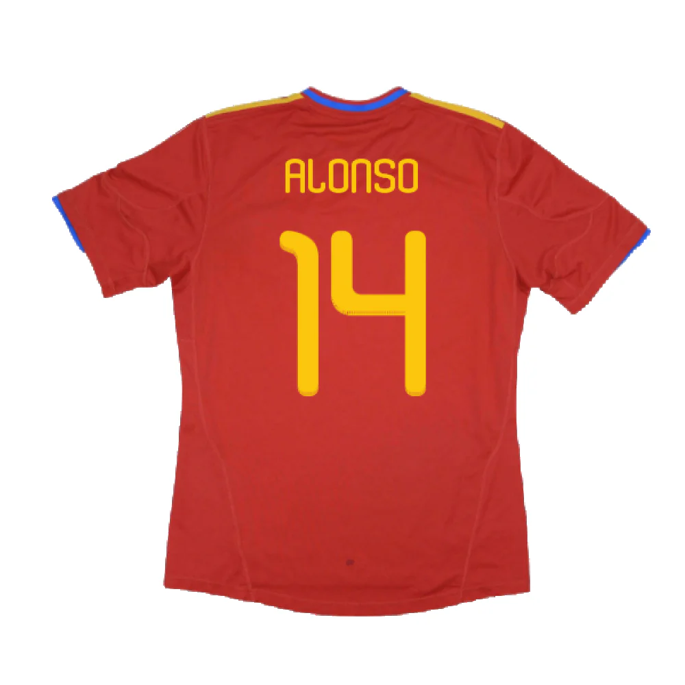 Spain 2010-11 Home Shirt (XL) (Excellent) (Alonso 14) - Image 2
