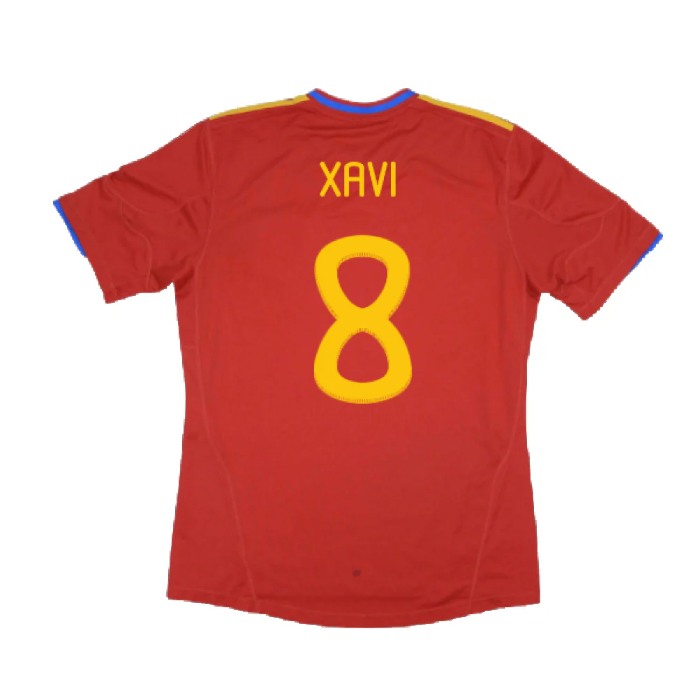 Spain 2010-11 Home Shirt (XL) (Excellent) (Xavi 8) - Image 2