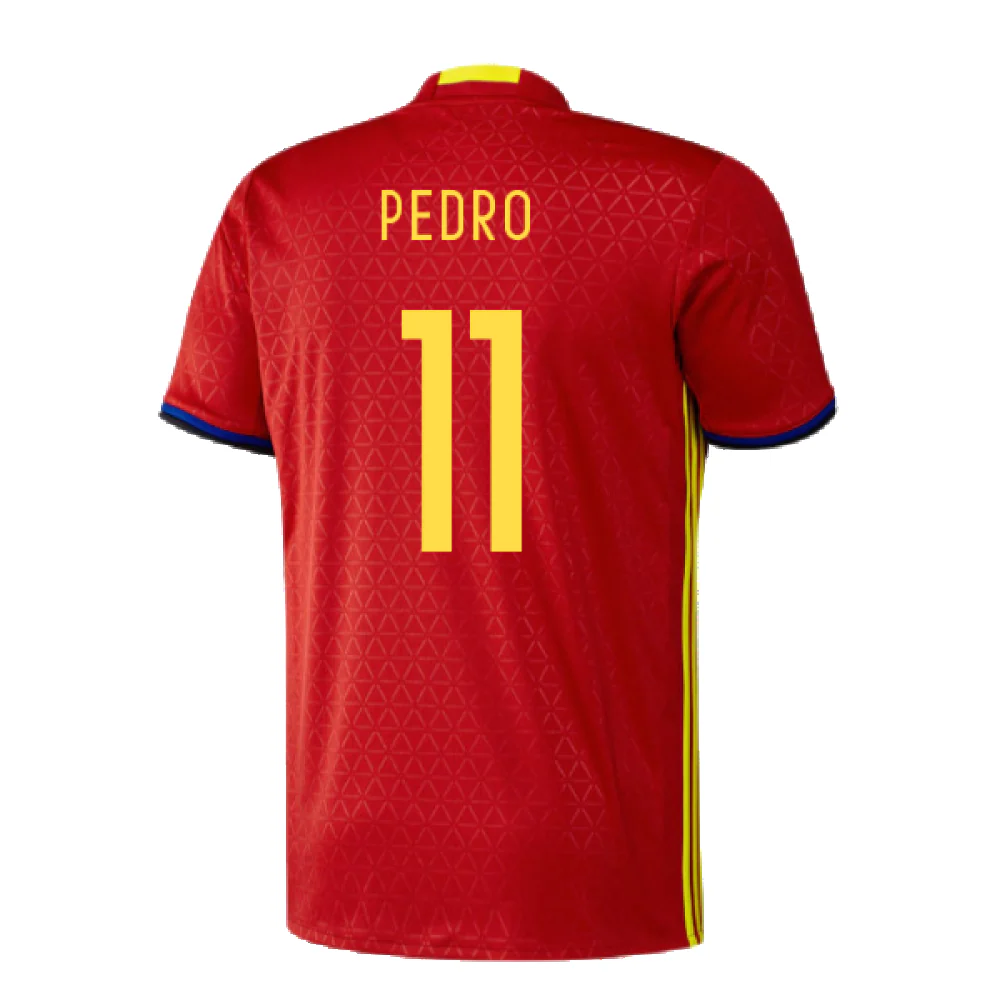 Spain 2016-17 Home Shirt (XS) (Excellent) (Pedro 11) - Image 2
