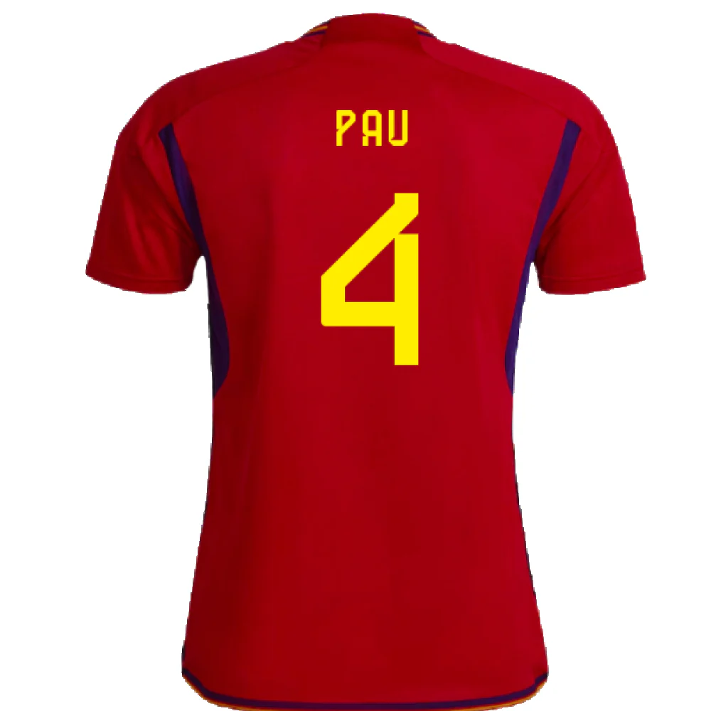 Spain 2022-23 Home Shirt (Womens XL-) (Pau 4) (Mint) - Image 2