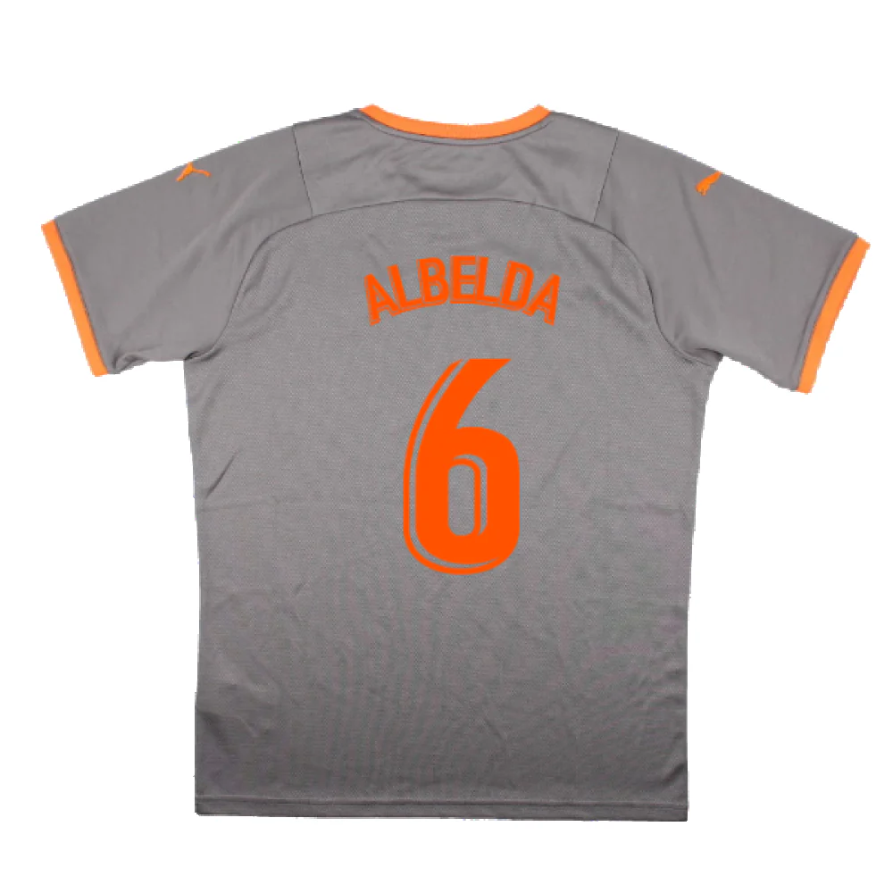 Valencia 2021-22 Fourth Shirt (Sponsorless) (M) (Mint) (ALBELDA 6) - Image 2