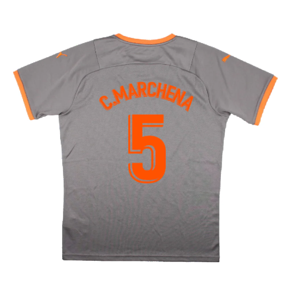 Valencia 2021-22 Fourth Shirt (Sponsorless) (M) (Mint) (C.MARCHENA 5) - Image 2
