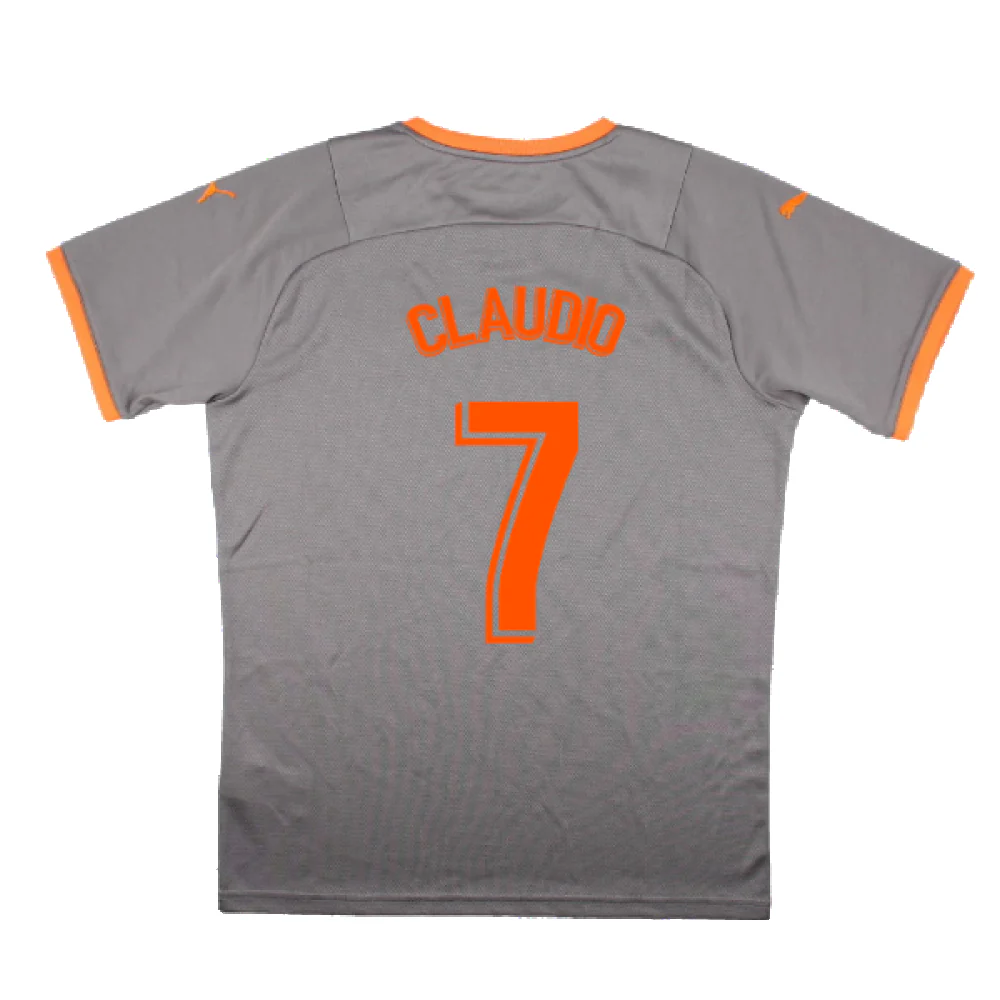 Valencia 2021-22 Fourth Shirt (Sponsorless) (M) (Mint) (CLAUDIO 7) - Image 2