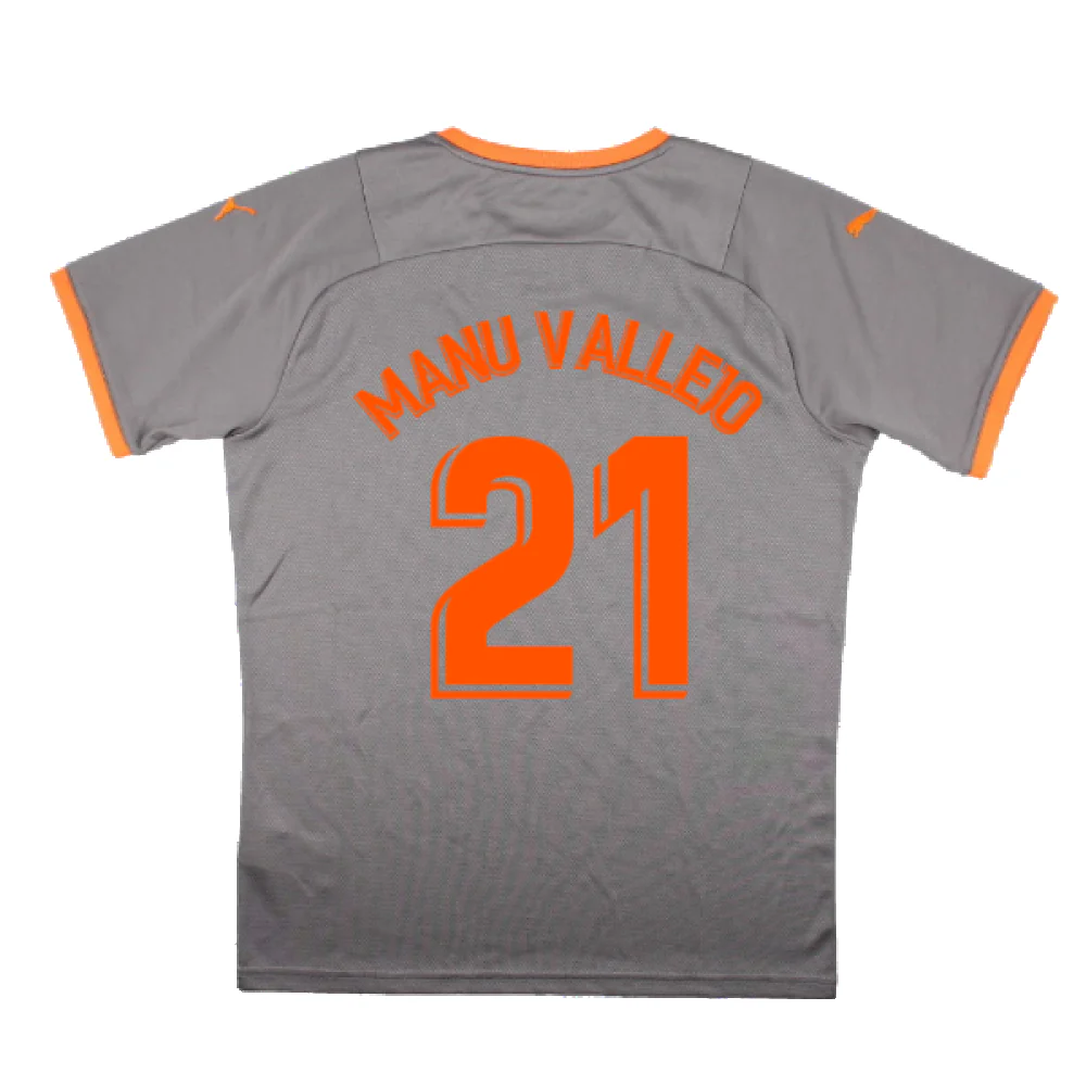 Valencia 2021-22 Fourth Shirt (Sponsorless) (M) (Mint) (MANU VALLEJO 21) - Image 2