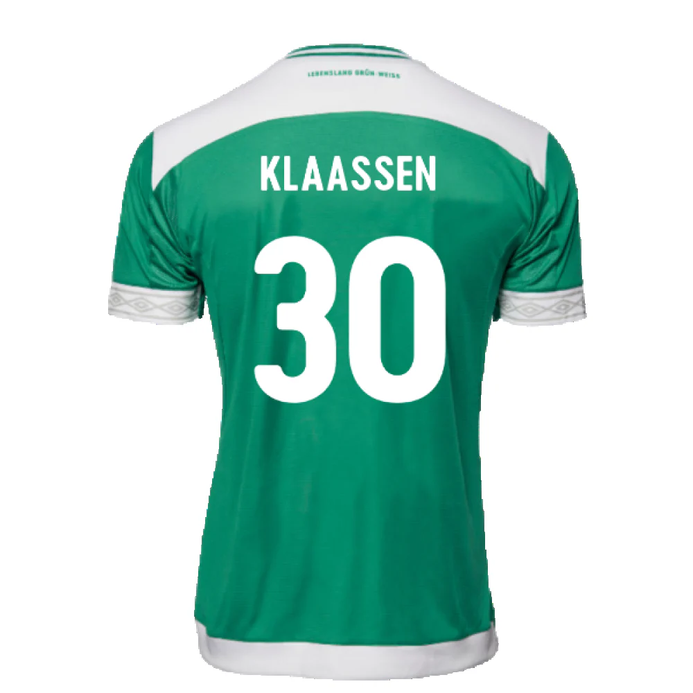 Werder Bremen 2018-19 Home Shirt (M) (Mint) (Klaassen 30) - Image 2